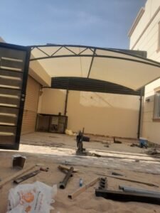 مظلات سيارات قماش PVC في الرياض