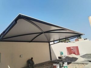 تنفيذ مظلة سيارات قماش خارجية بالرياض